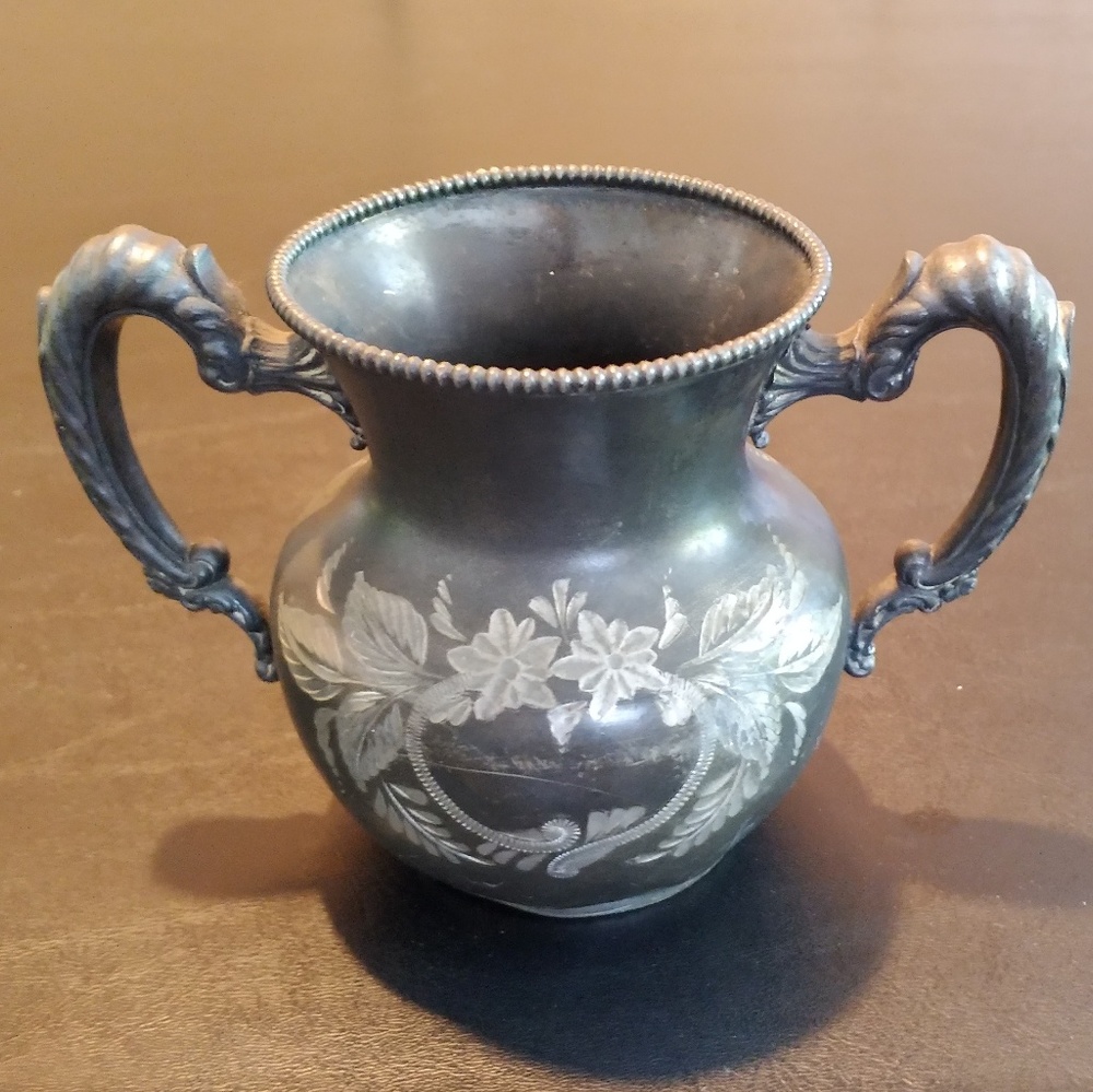 Antique Richfield Plate Co. Quadruple Sugar Bowl